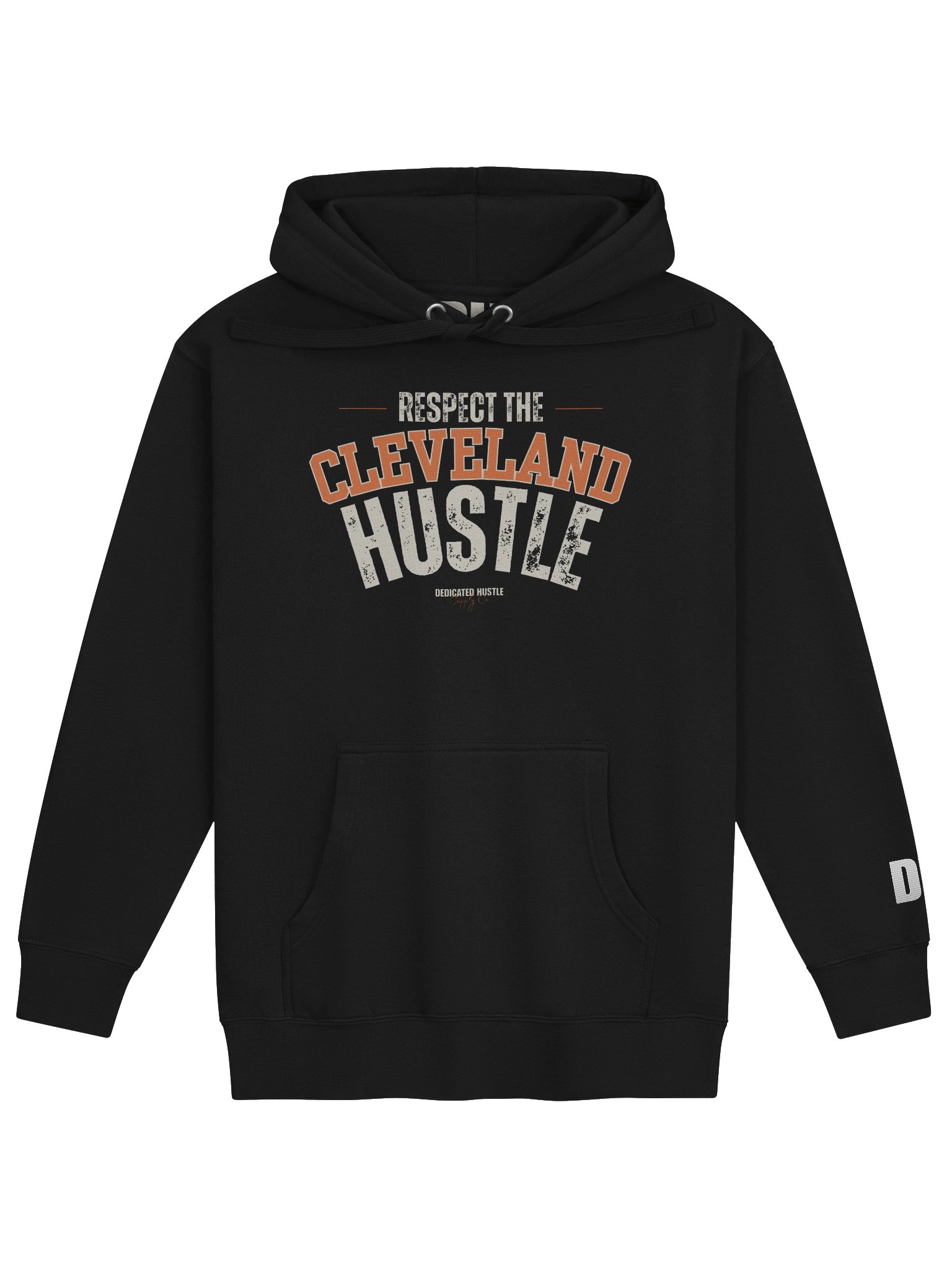 Respect The Cleveland Hustle - Varsity Edition Hoodie | Black product image (1)