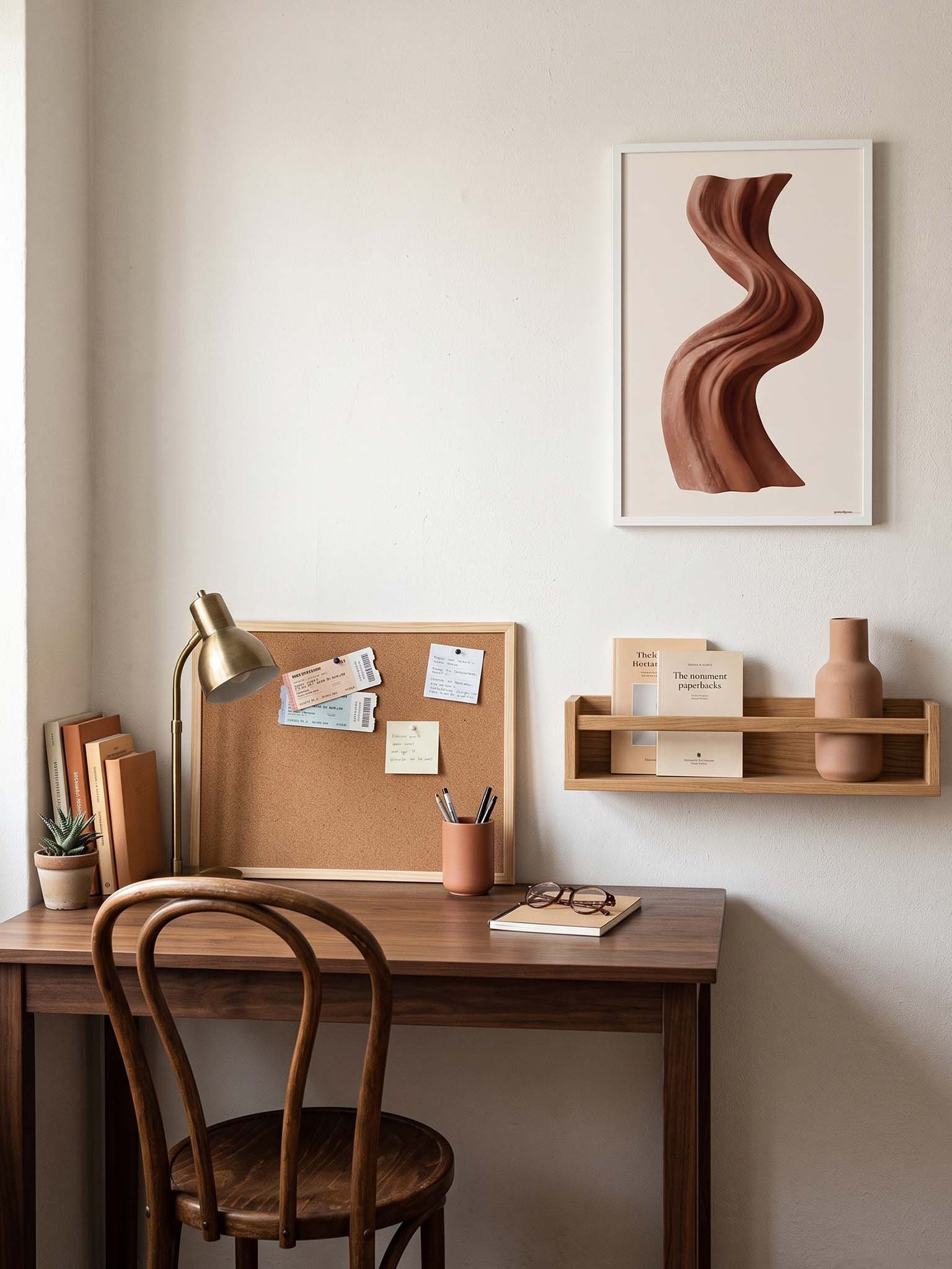 Terracotta Current - Abstract Organic Sculptural Wall Art product image (49)