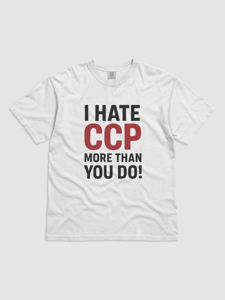 【限量版】I HATE CCP 系列T恤衫-淺色系列 product image (1)
