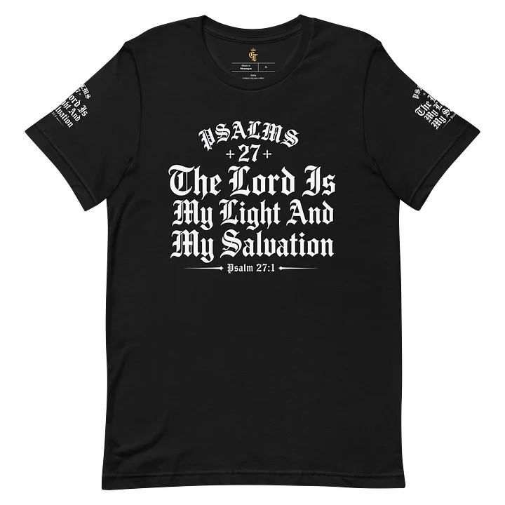 Psalm 27 Gothic Tee — 'The Lord Is My Light' product image (5)