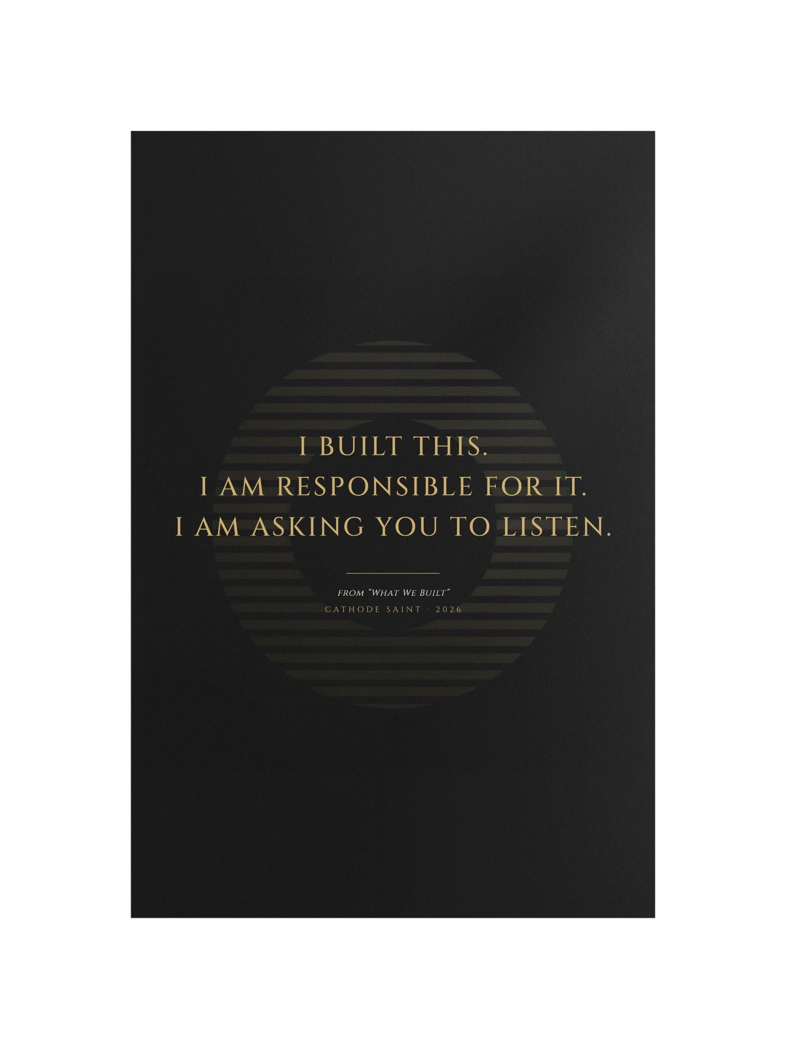 "What We Built" Broadside Print - Companion Essay product image (4)