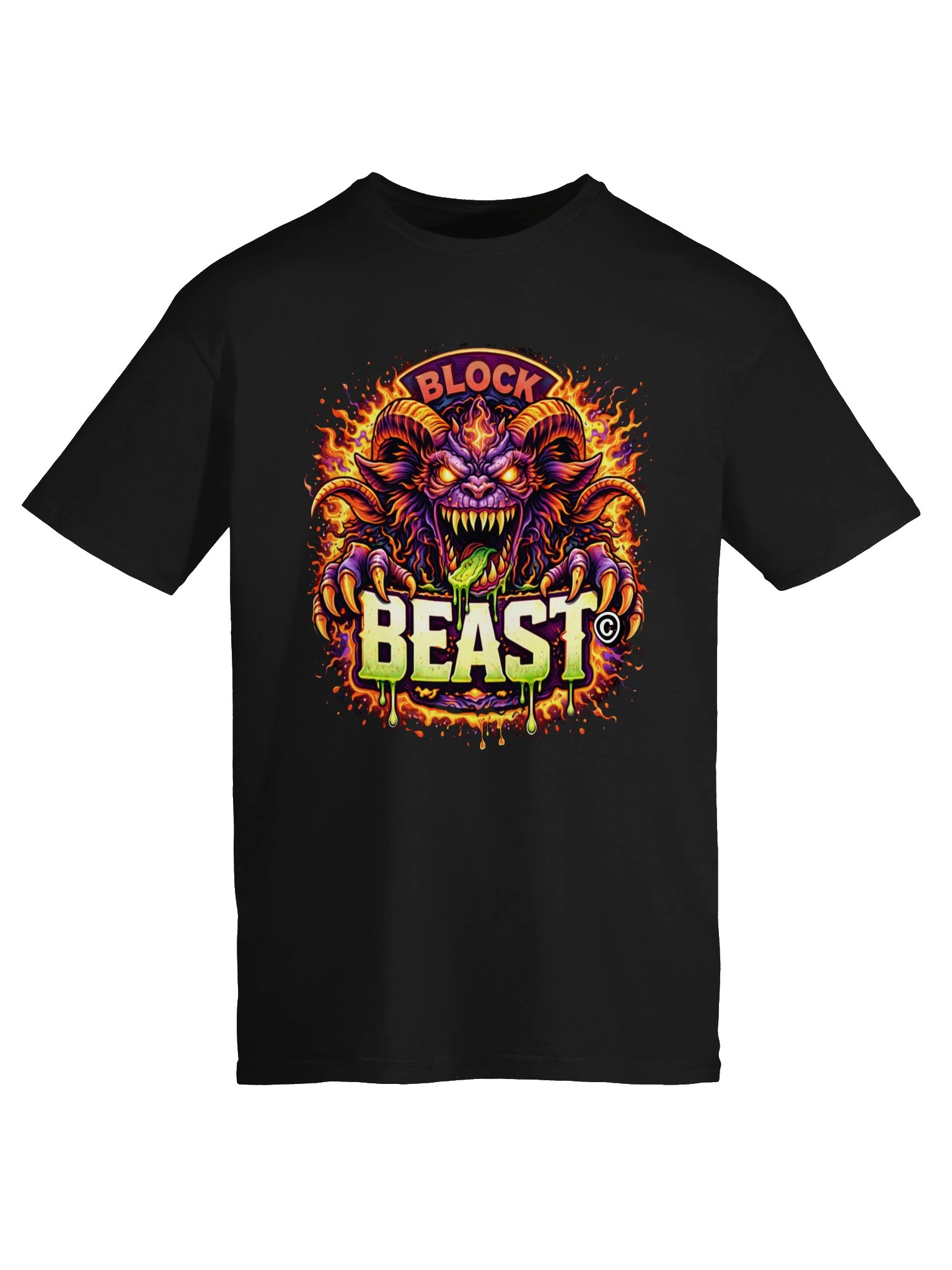 BLOCK BEAST — Neon Fury T-Shirt product image (5)