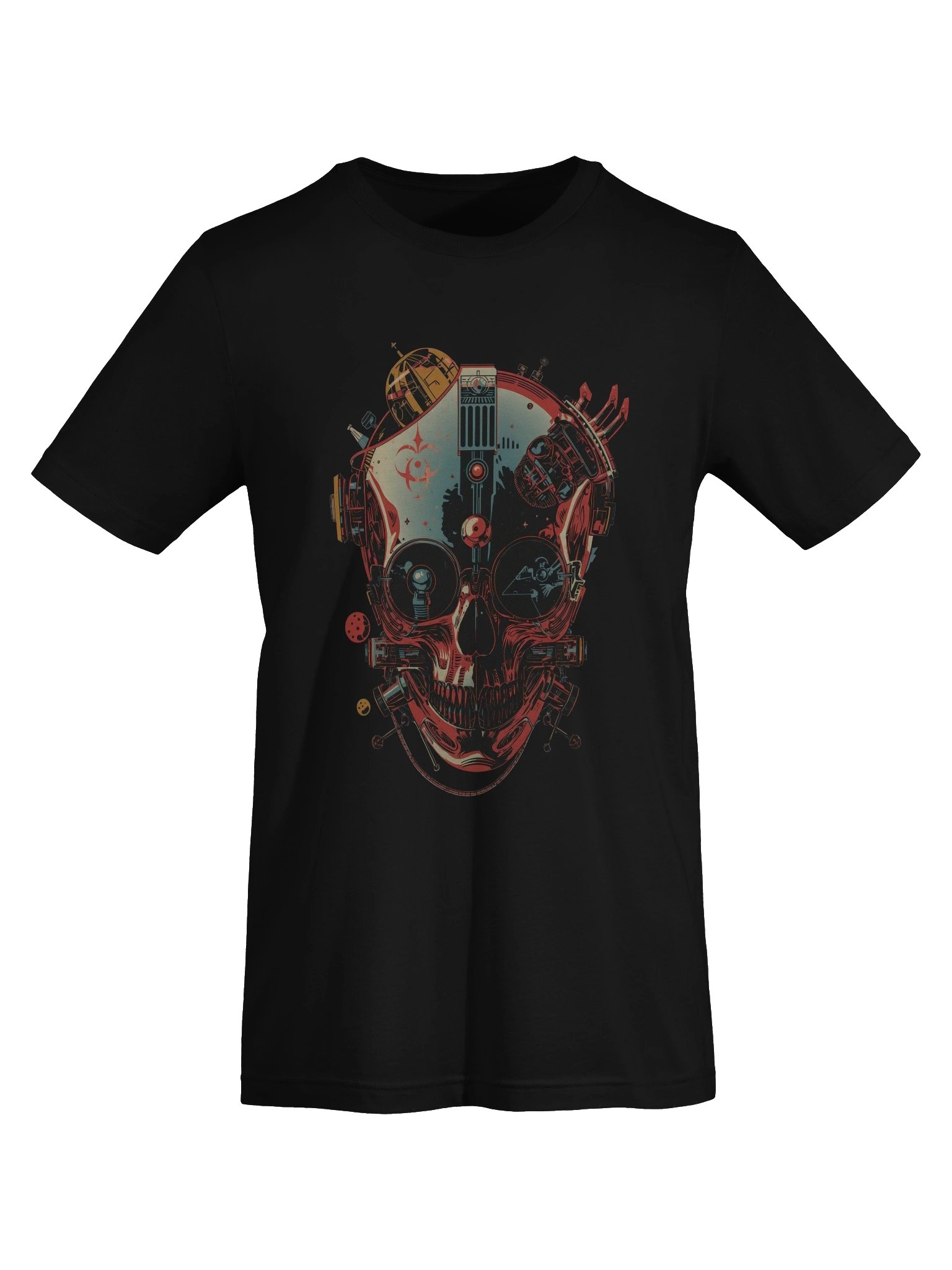 Cybernetic Skull Futurist Lightweight T-Shirt product image (4)