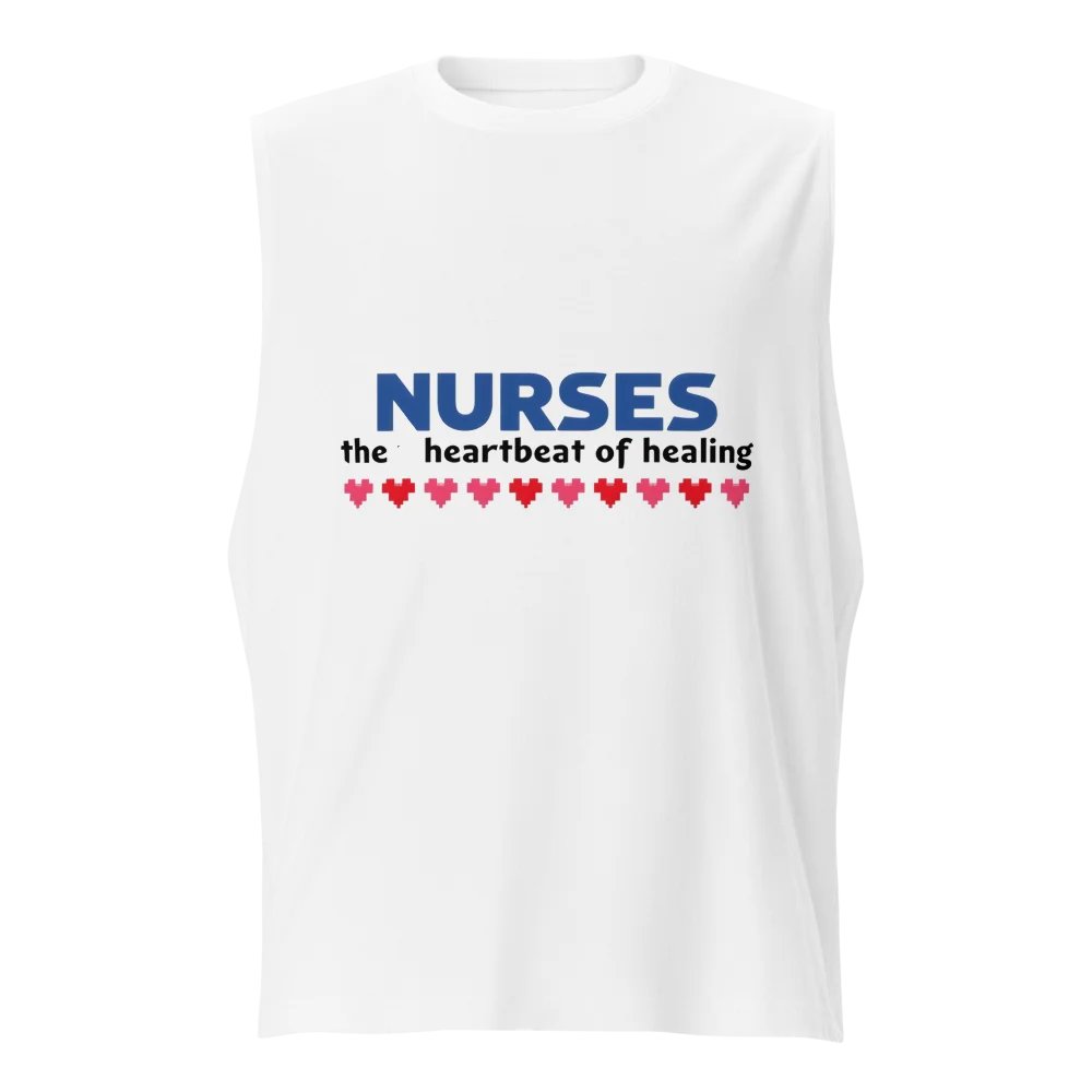 Heartbeat of Healing Nurses Muscle Tank product image (1)