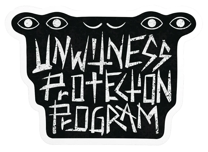 Unwitness Protection Program Logo Sticker product image (1)