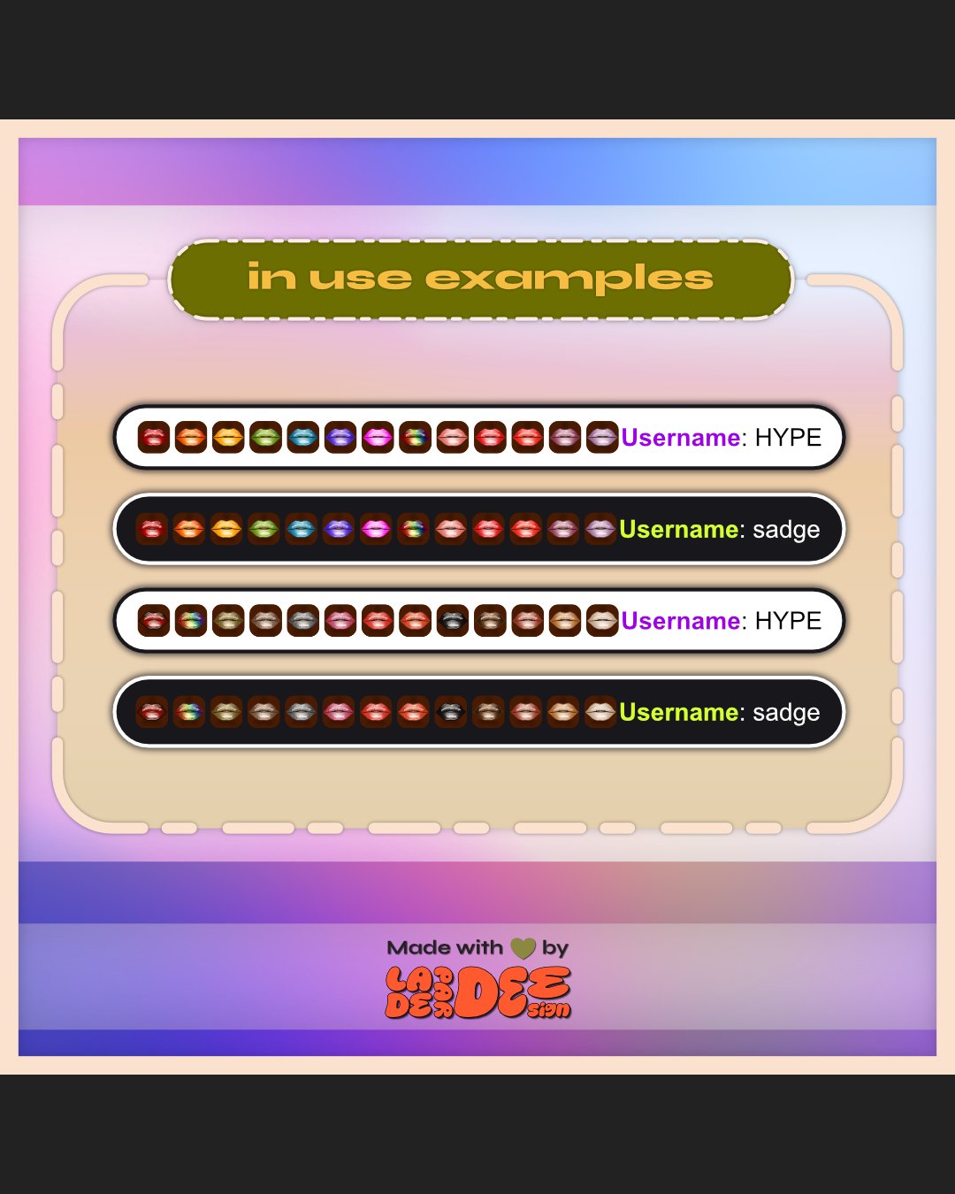 Lippie Badges [Deep Set] product image (4)