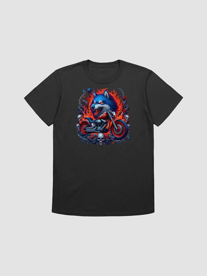 Flaming Wolf Biker Tee #1 product image (1)