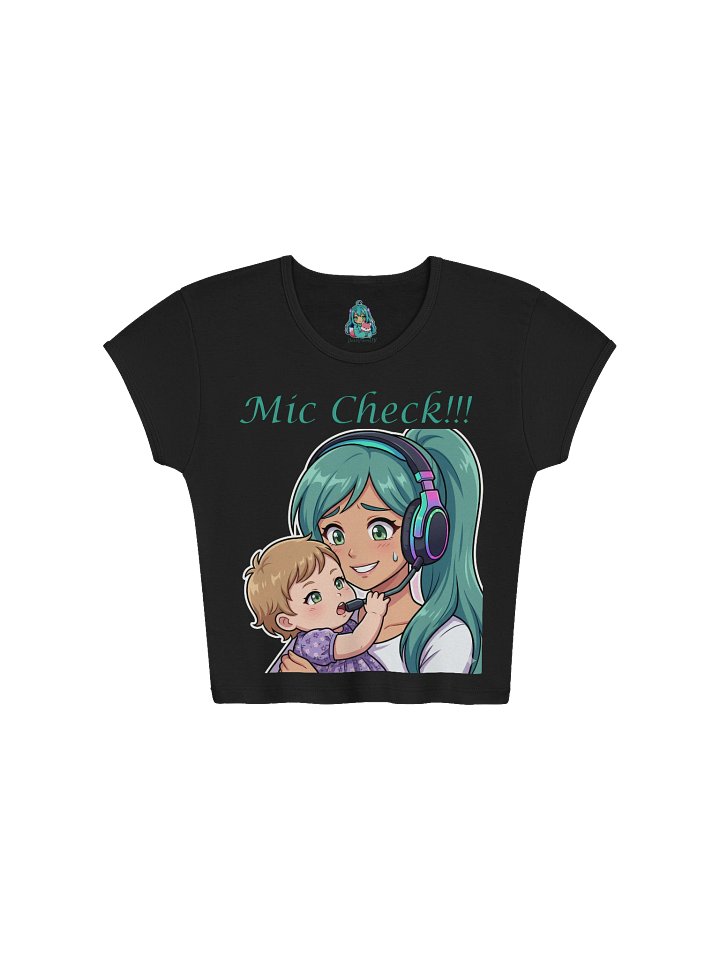 "Mic Check" Streamer Mom Crop Top product image (1)