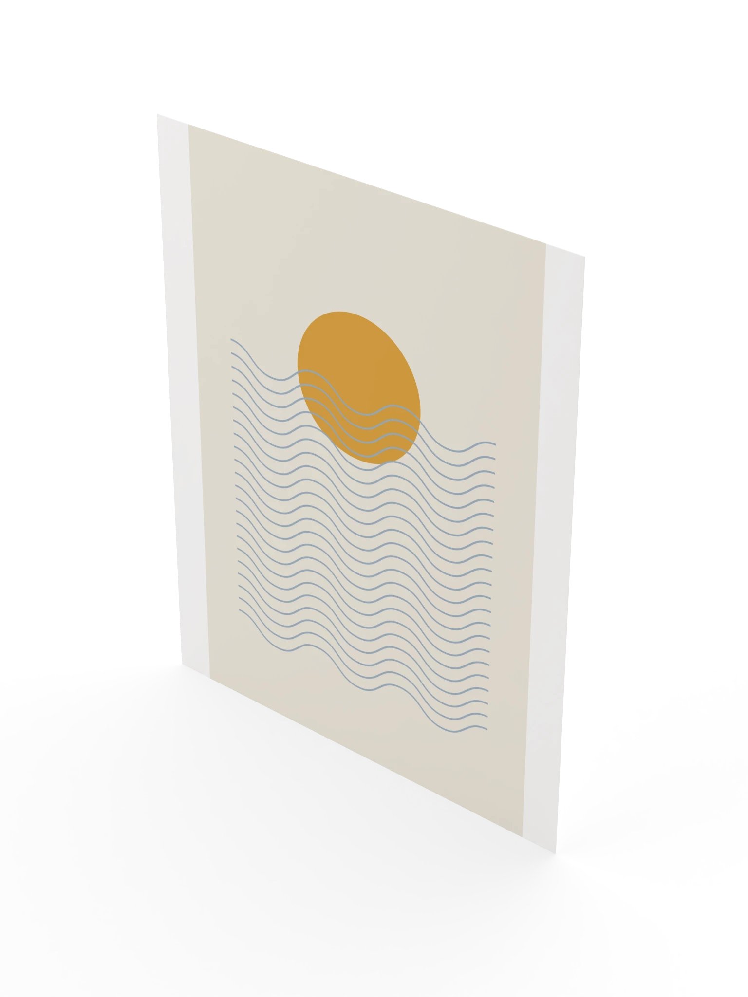 Ocean Waves Sunset Print | Coastal Bathroom Wall Art product image (5)