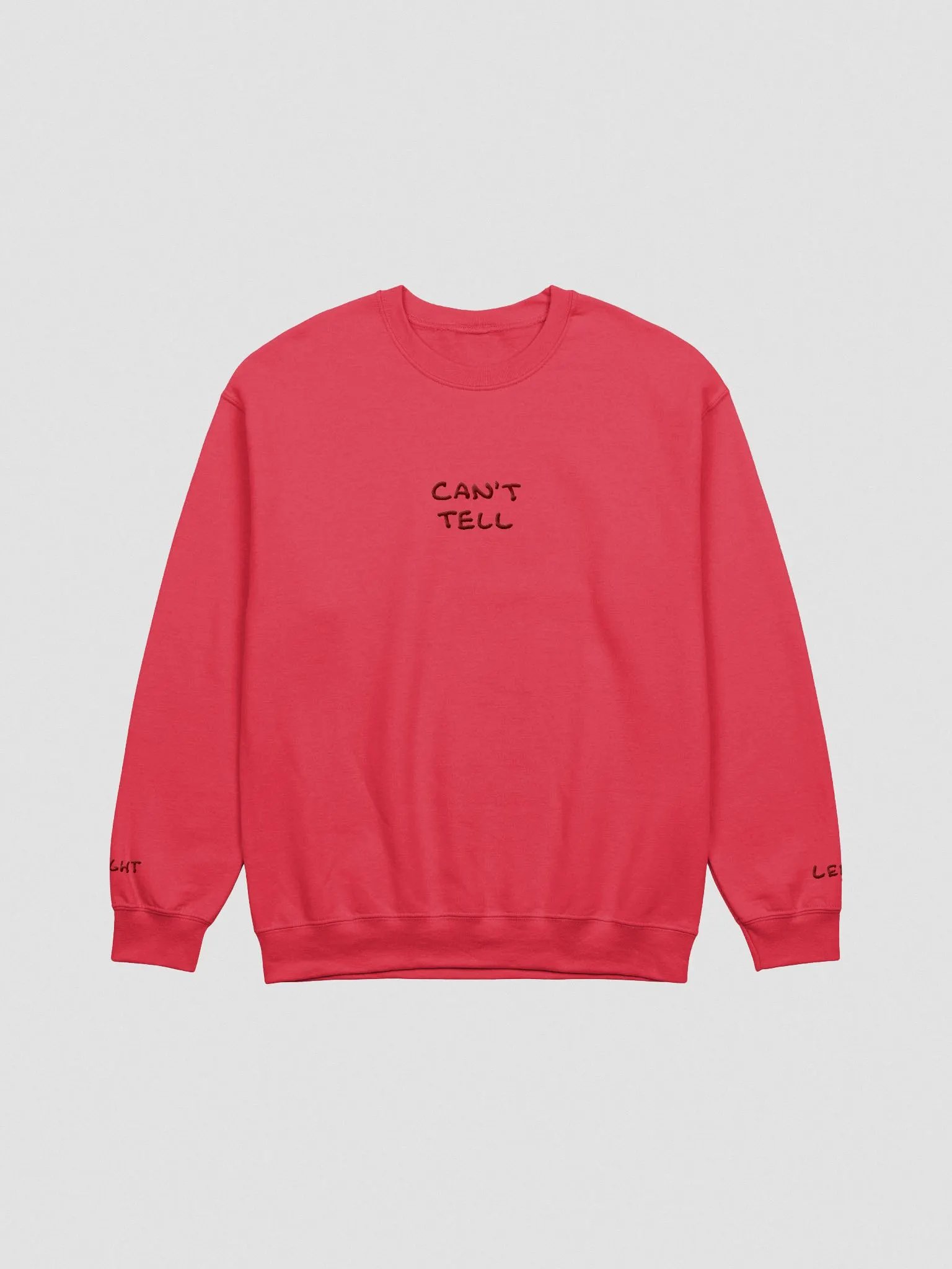 CAN'T TELL embroidered crewneck (maroon) product image (4)