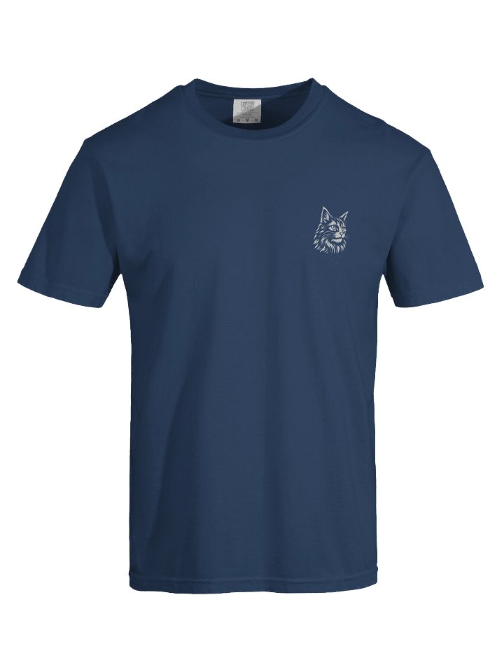 Minimalist cat t-shirt – Relaxed Fit Heavyweight Unisex Cotton T-Shirt product image (1)