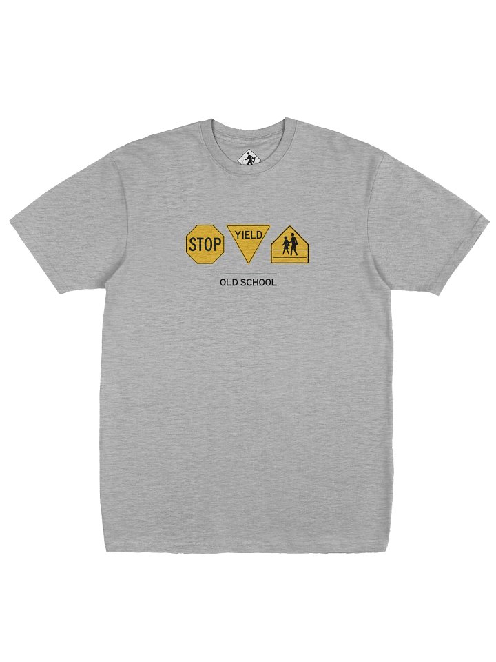 Old School Stop, Yield and School Sign Heavyweight Tee product image (1)