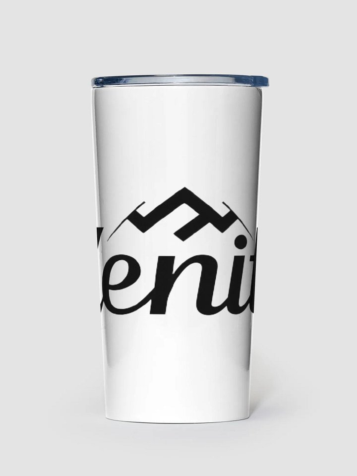 Zenith 20oz Insulated Stainless Steel Tumbler - White with Bold Mountain Design product image (1)