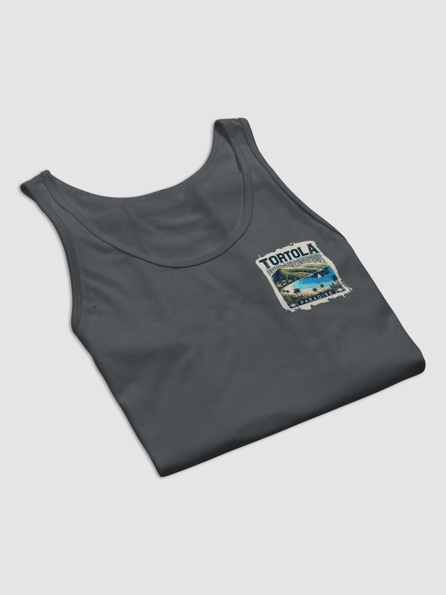 TORTOLA BRITISH VIRGIN ISLANDS TANK TOP, SMALL PRINT FRONT, LARGE PRINT BACK product image (8)