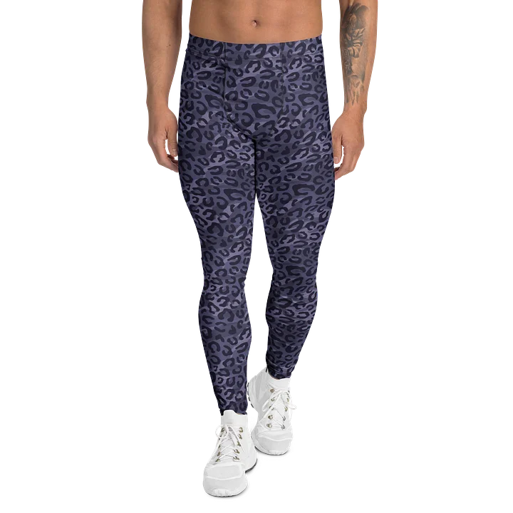 Camouflage Men's Leggings with Bold Black Animal Print product image (1)