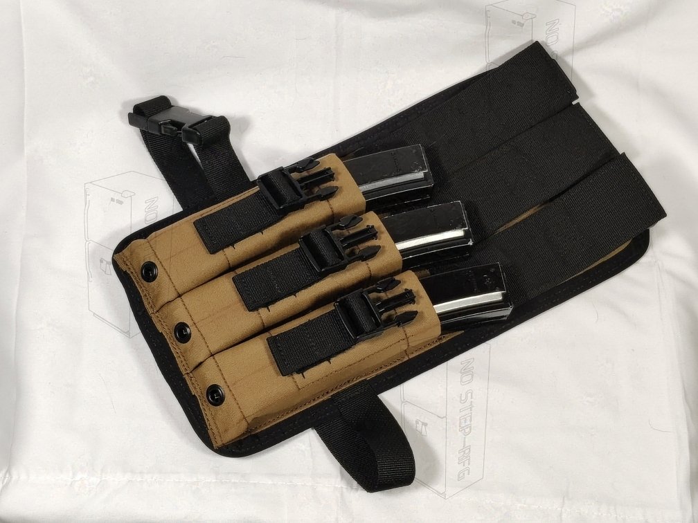 'Ready to ship' Gen-1 Drop leg MP5 Pouch, Coyote/black product image (4)