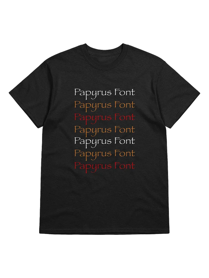 Papyrus Font Black Shirt product image (1)