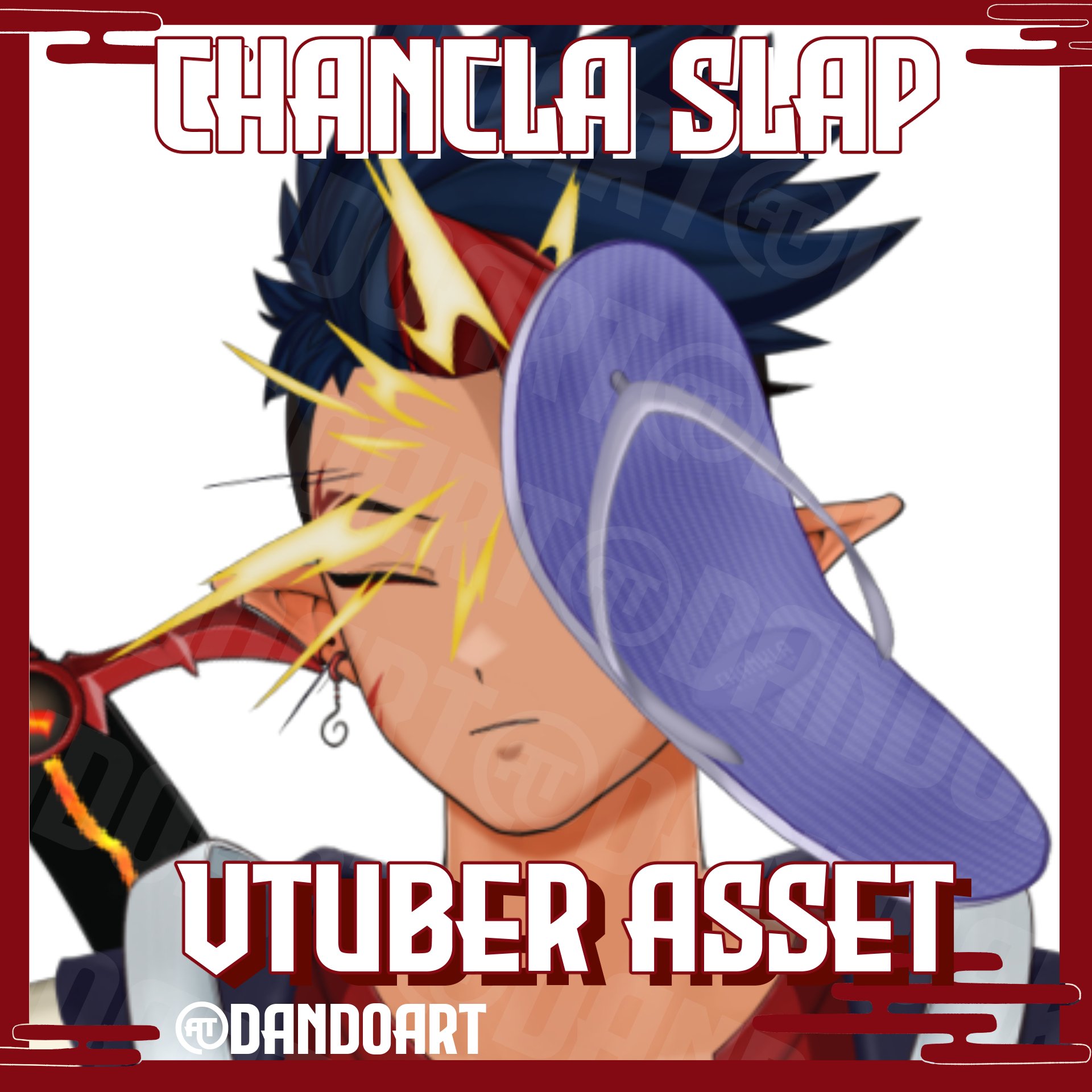 Chancla Bonk Slipper Slap Animated Vtuber Asset with included Syncable Audio product image (1)