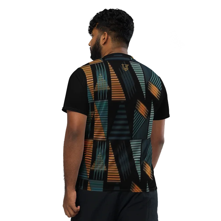 Lafate Store Designer Print Shirt Black Multicoloer product image (2)