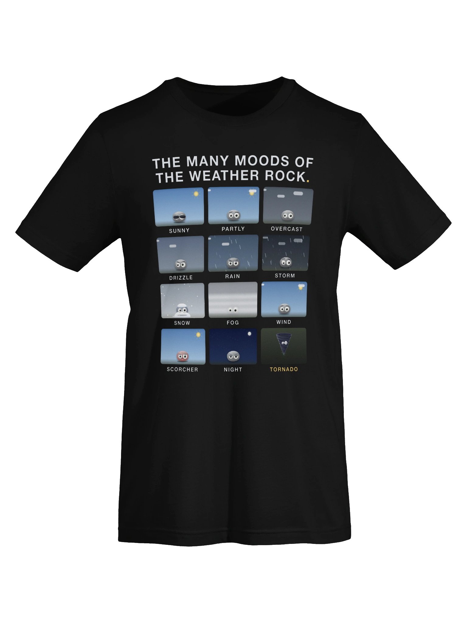 The Many Moods of Weather Rock T-Shirt product image (5)