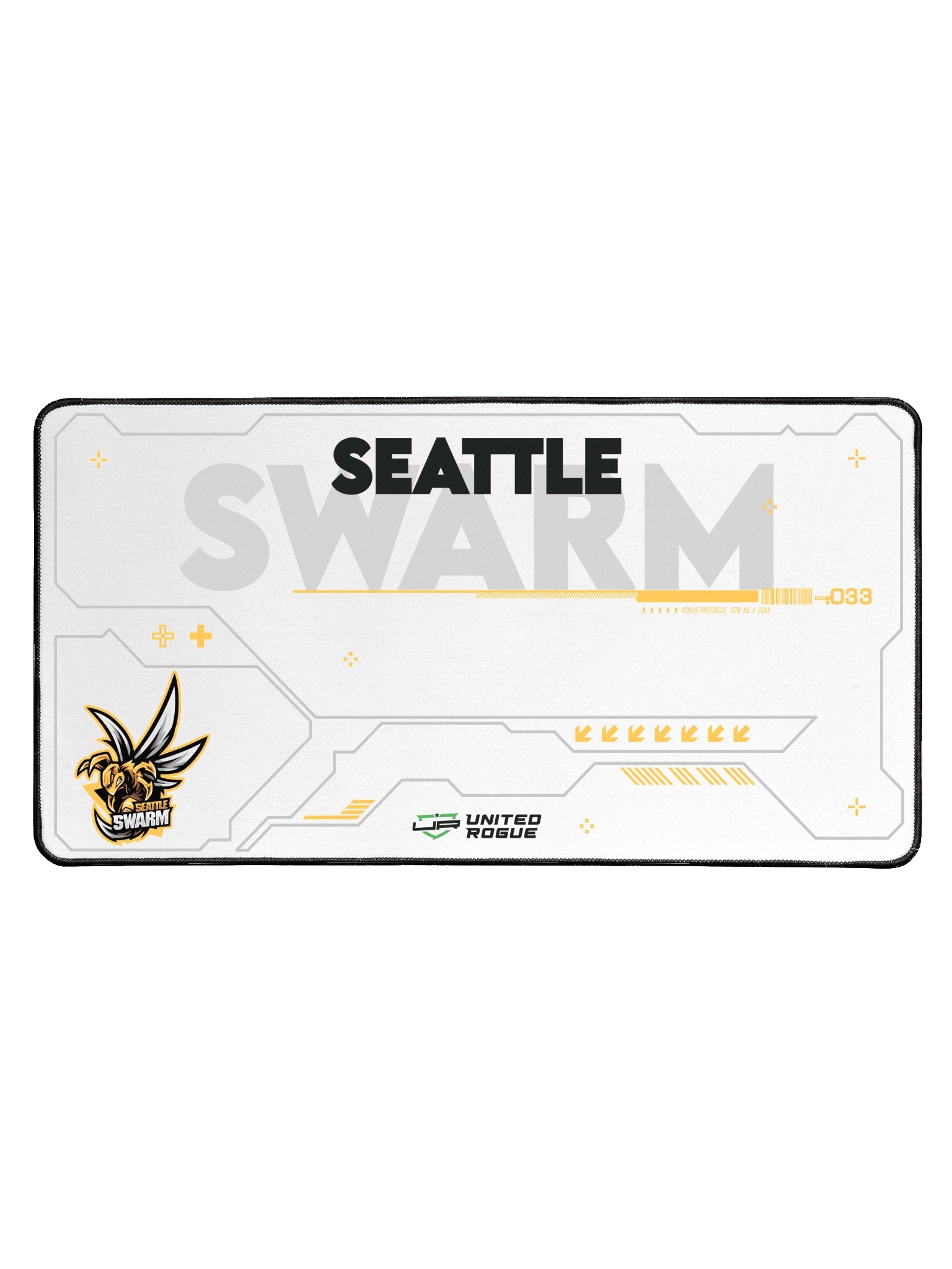 Seattle Swarm White Desk Mat product image (1)