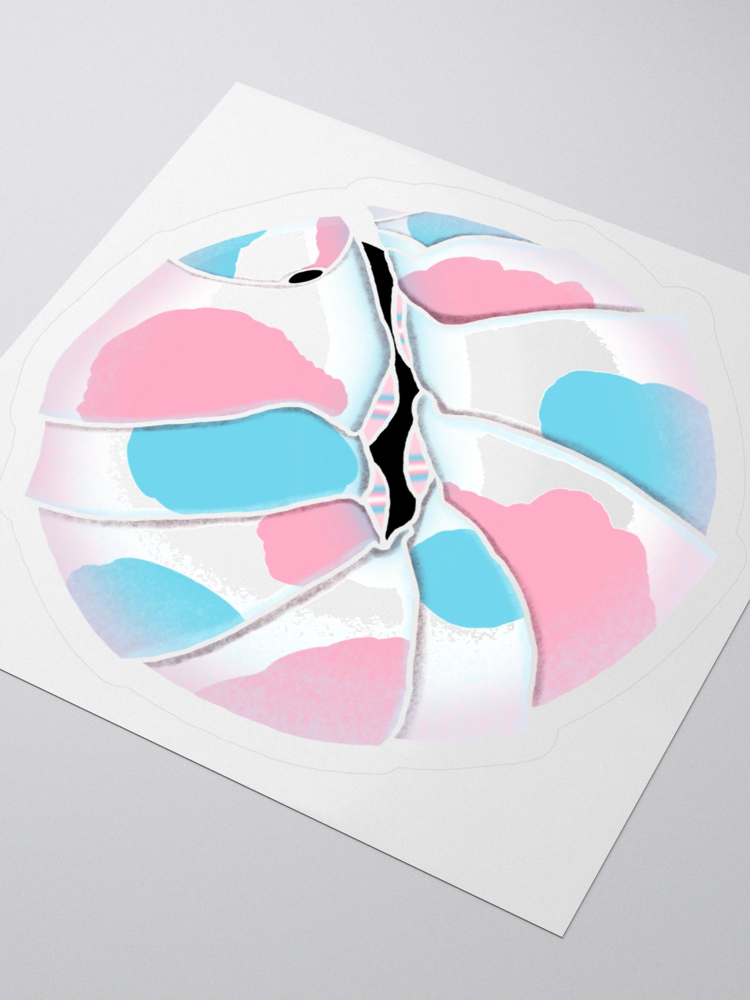 Transgender Isopod Sticker V2 product image (12)