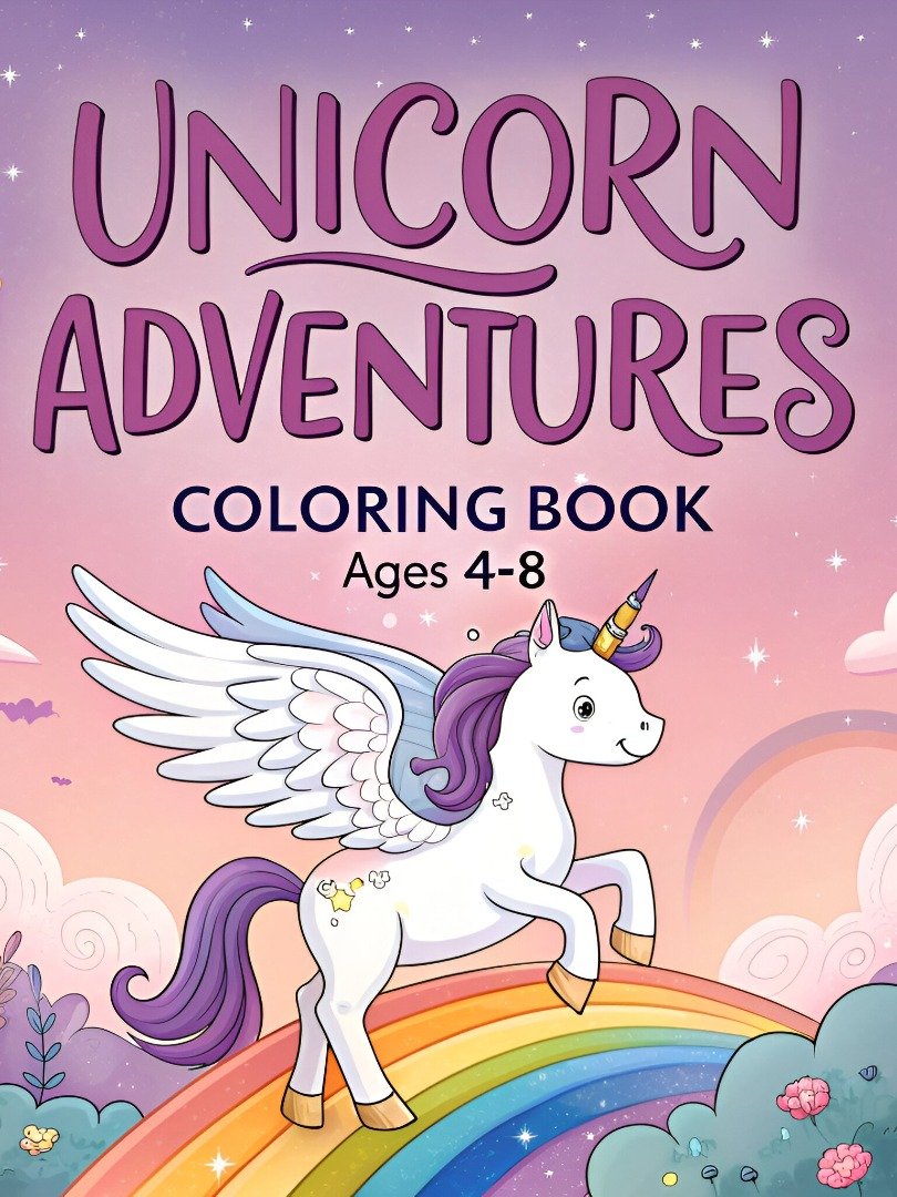 Unicorn Adventures Coloring Book product image (1)