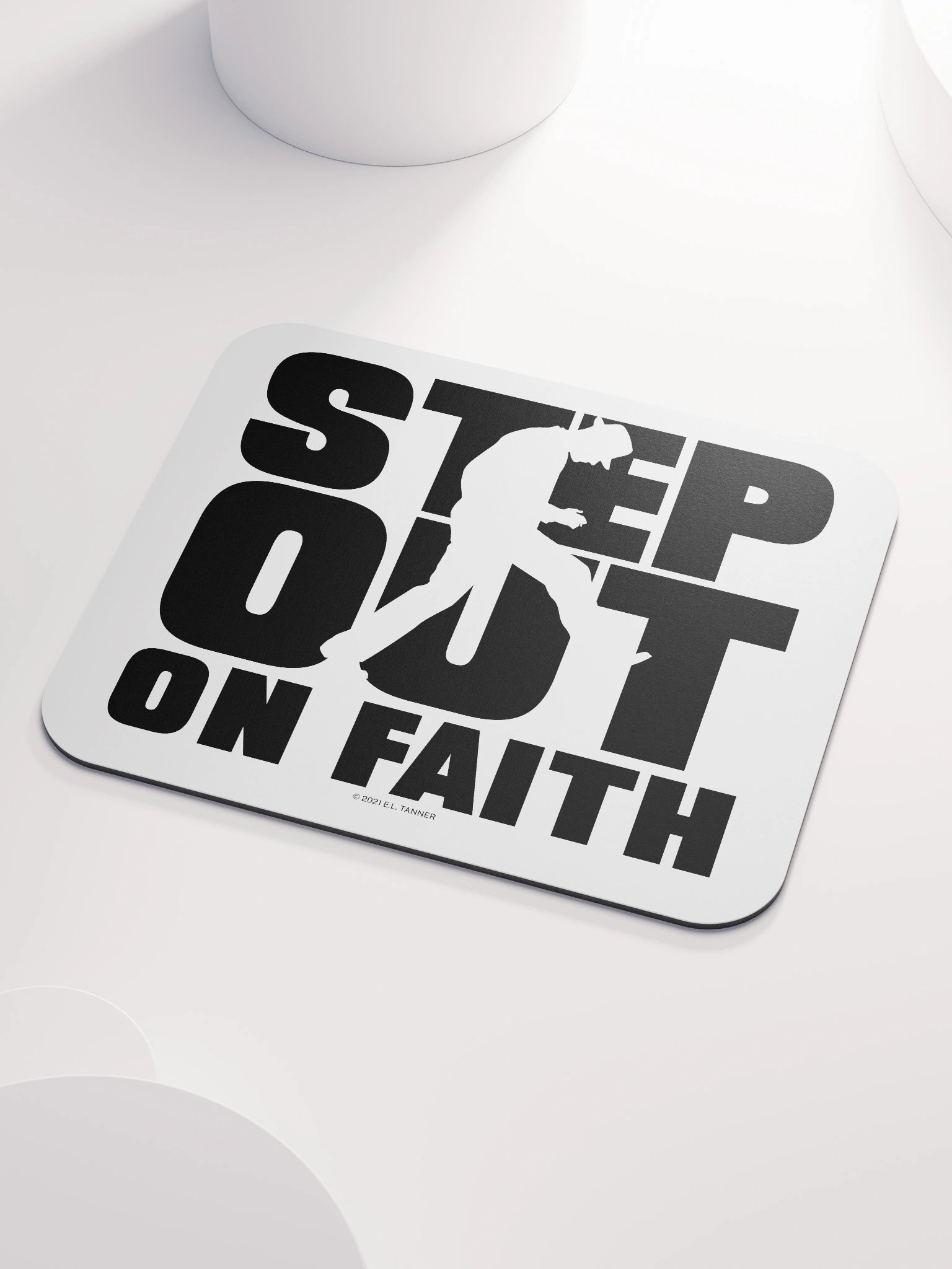 Step out on Faith, Blk Mouse Pad product image (3)