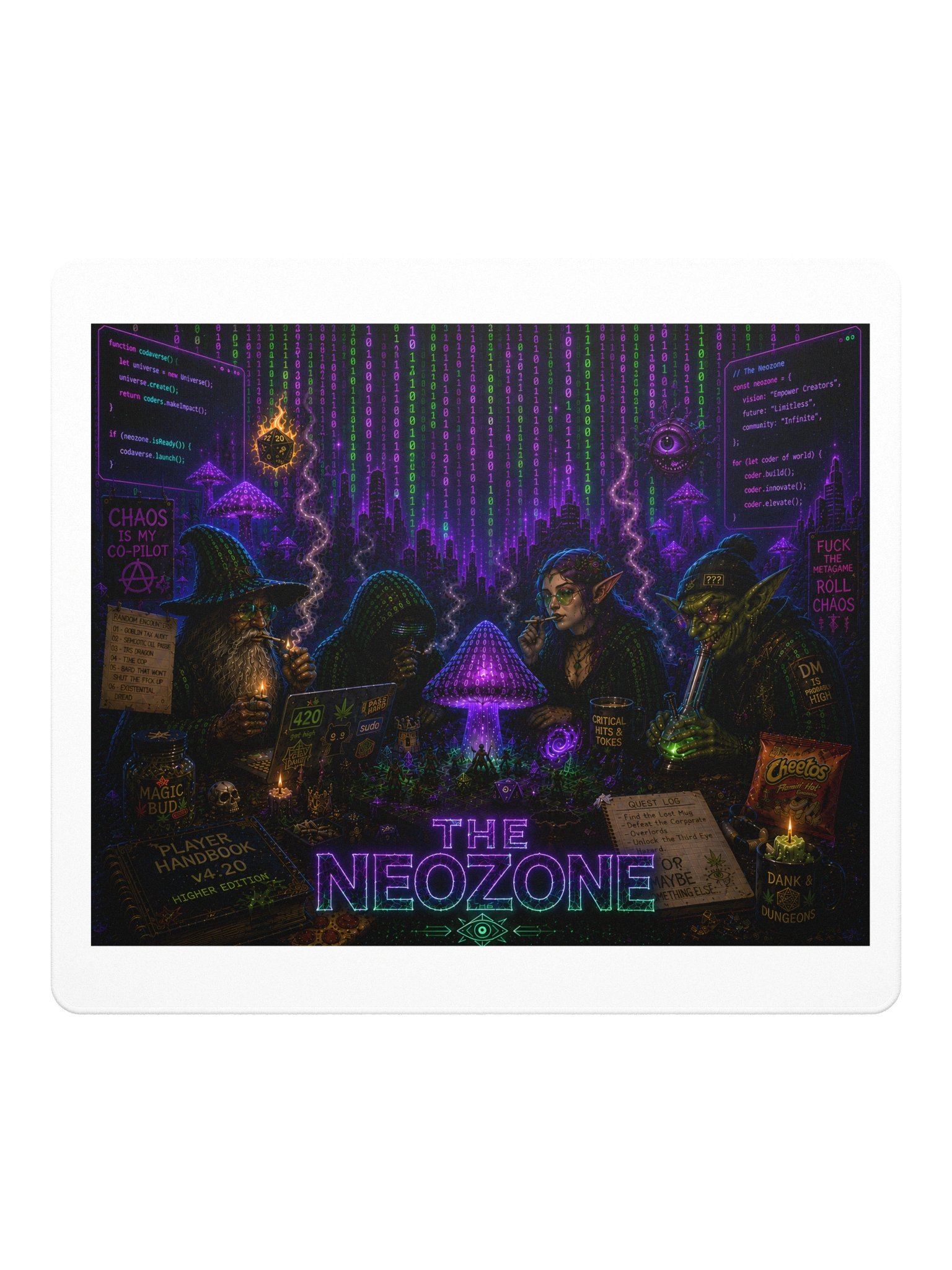 The Neozone Cyberpunk Gaming Mouse Pad product image (2)