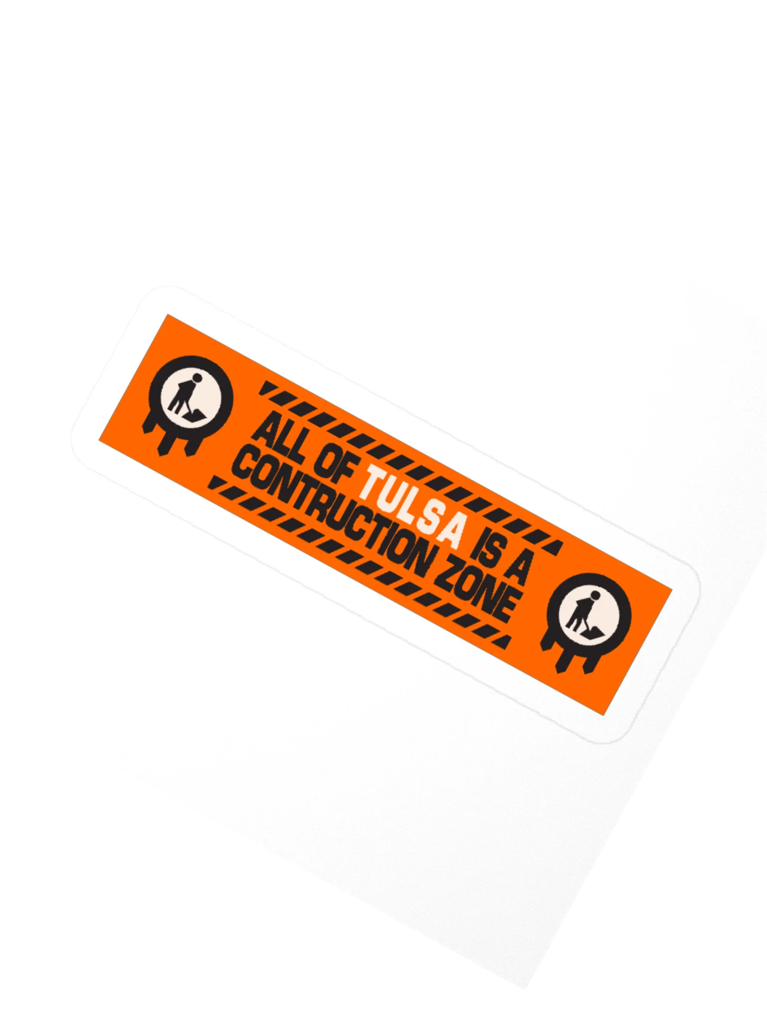 Tulsa is a Construction Zone Sticker product image (6)