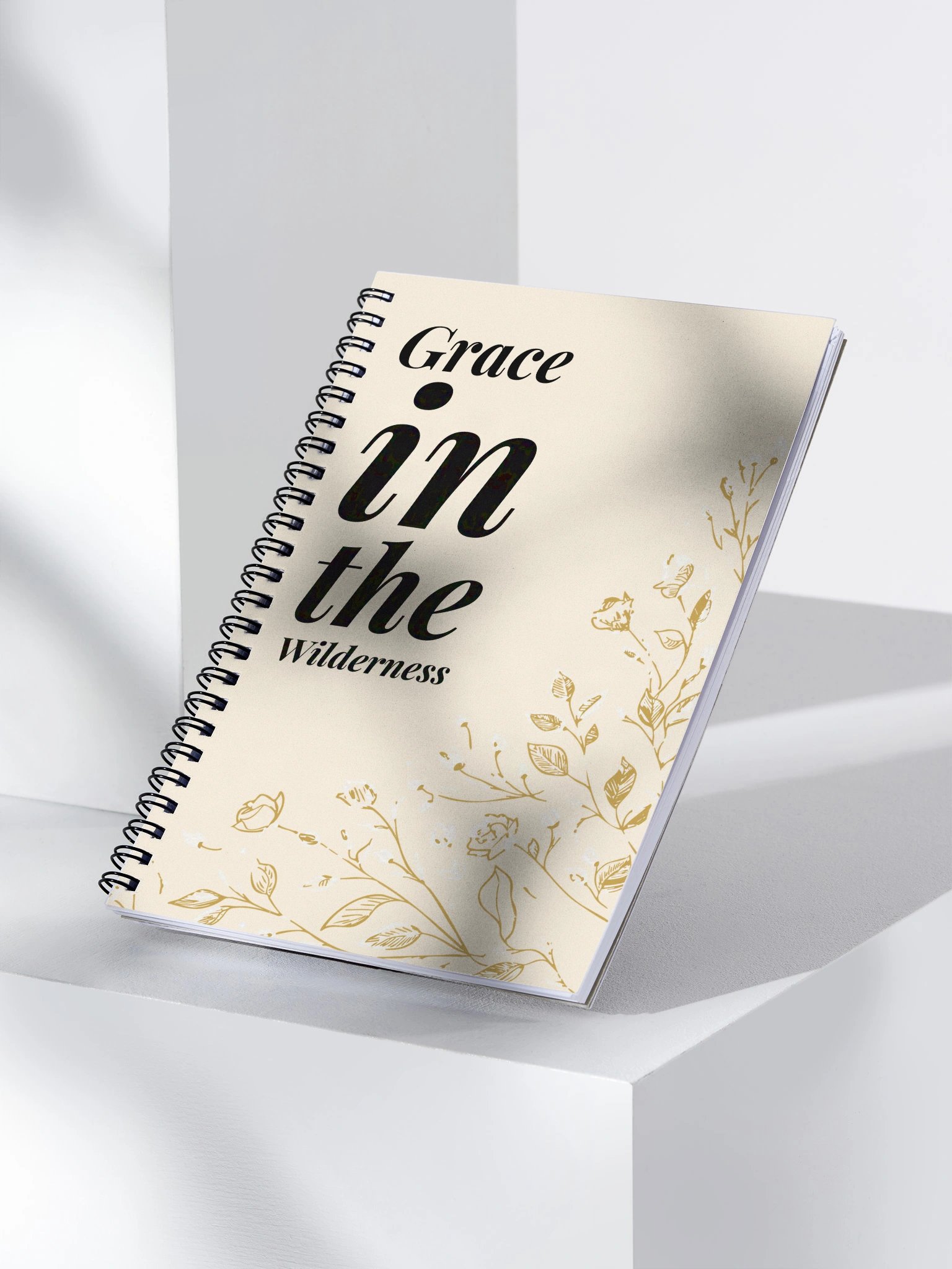 Grace in the Wilderness Spiral Notebook – Isaiah 30:18 (Soft Light) \| By Grace Capsule product image (3)