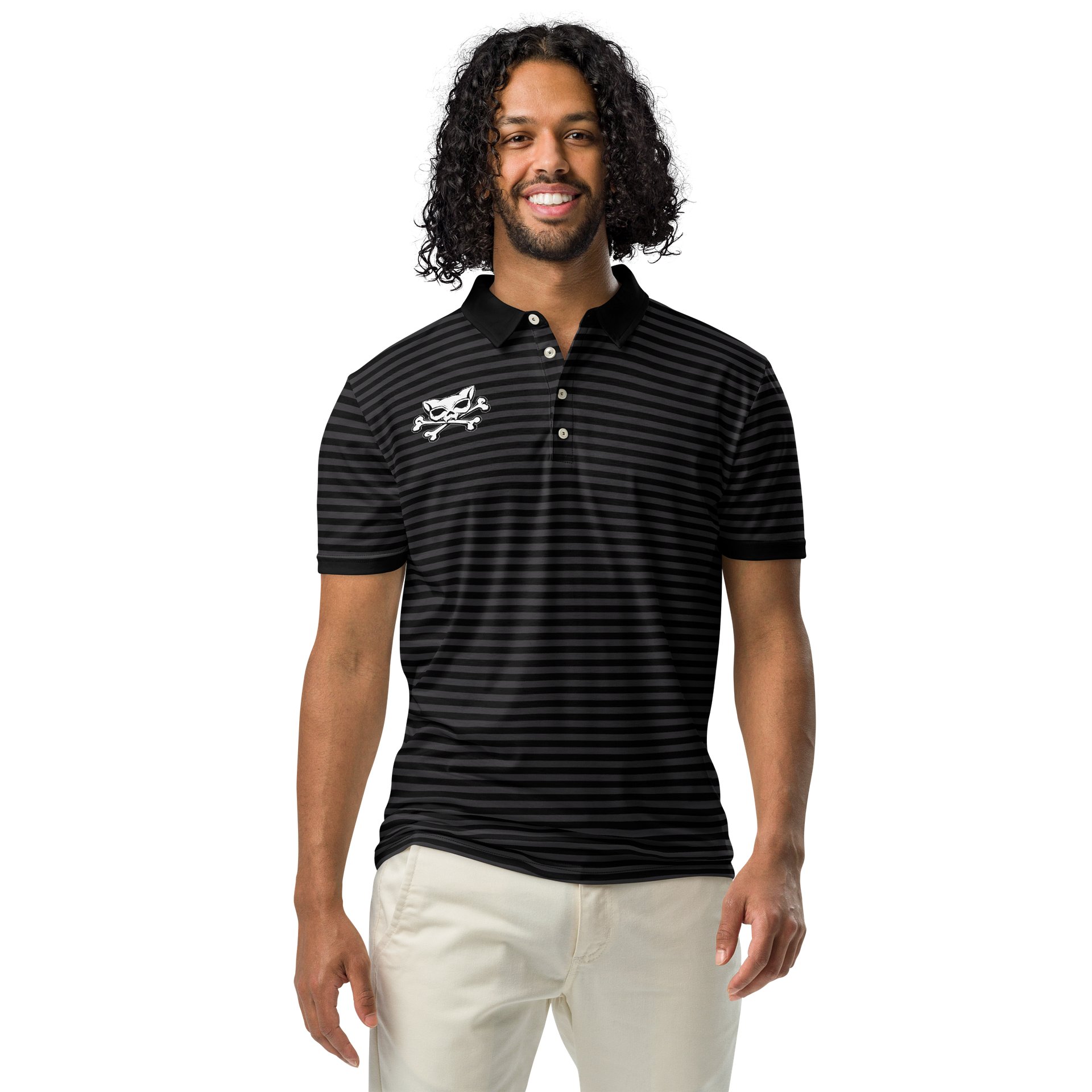 Blaque Stripped Polo Kat Skull Polo product image (3)