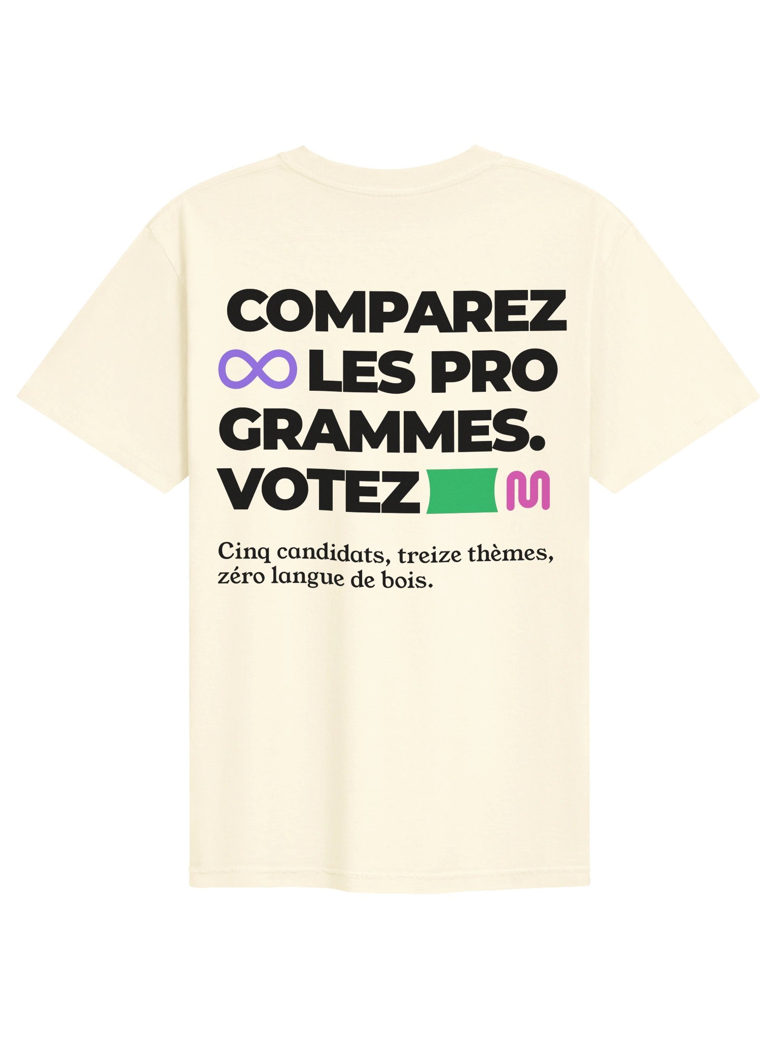 T-shirtcrème « Comparez » product image (2)