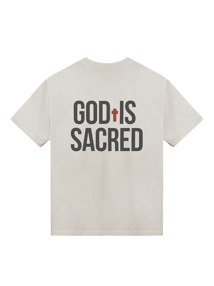 GOD IS SACRED OVERSIZE TEE (Light) product image (2)
