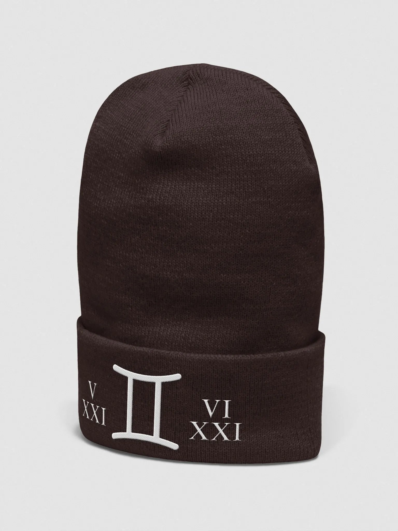 "Gemini Duality : Infinite Possibilities" Dynamic Motion Embroidered Beanie product image (2)