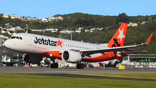 Beautiful looking @airbus A320-251N of @jetstaraustralia in the “ceramic” livery, rotating out of @wellingtonairport on its w...