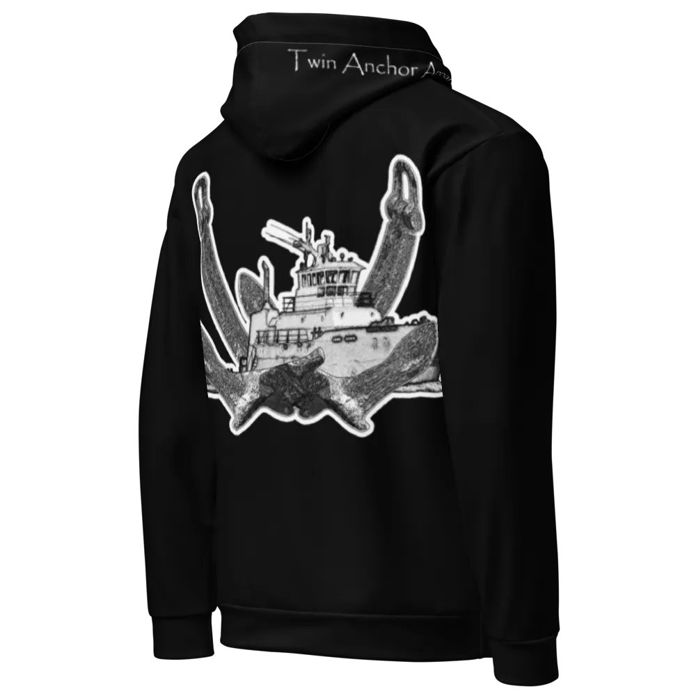 2 Anchor Titan Tug (Black)– Performance Marine Wear | Twin Anchor Apparel North Current Line product image (3)
