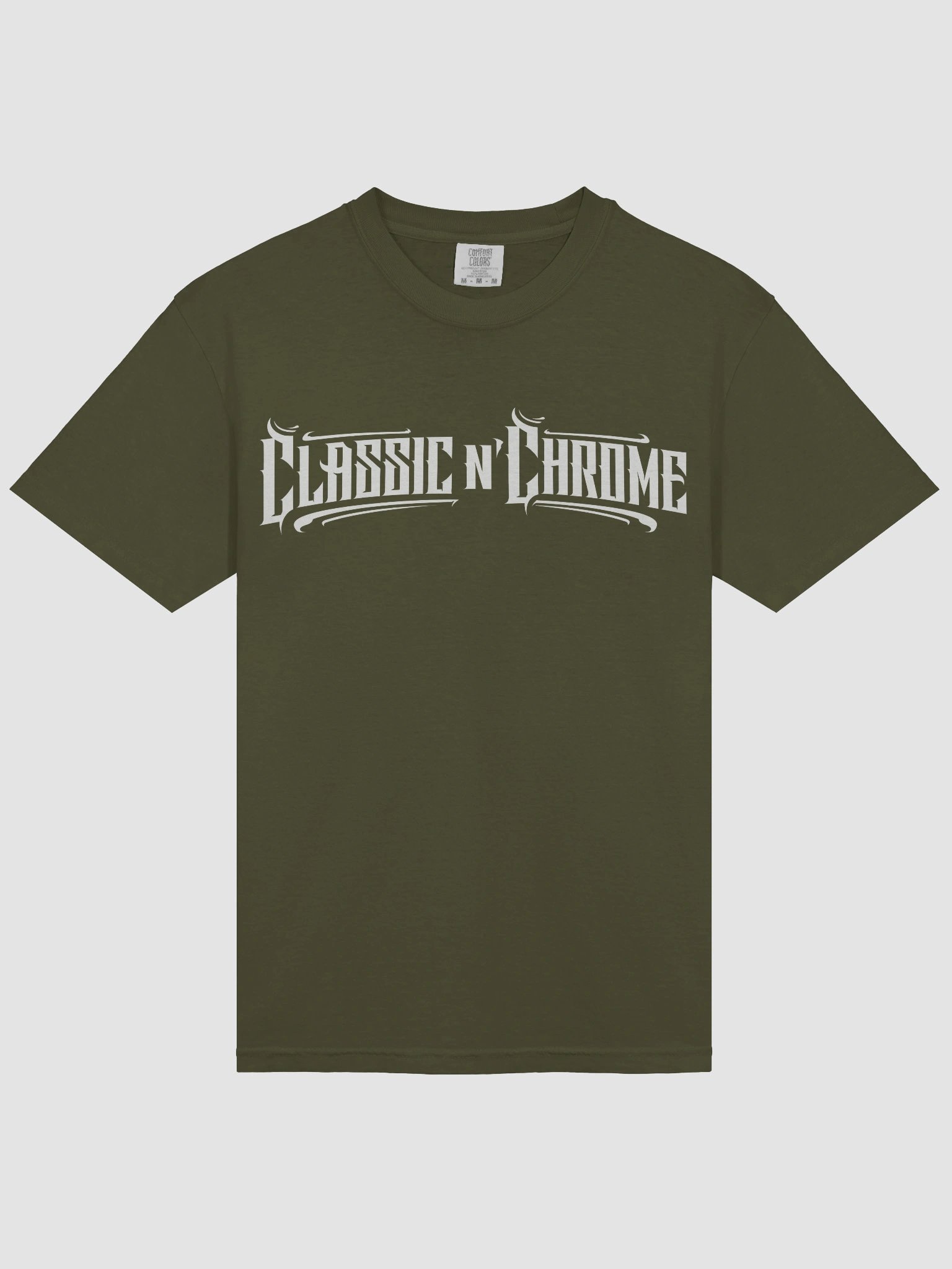 Olive Classic N Chrome Shirt x Redneck back print product image (3)
