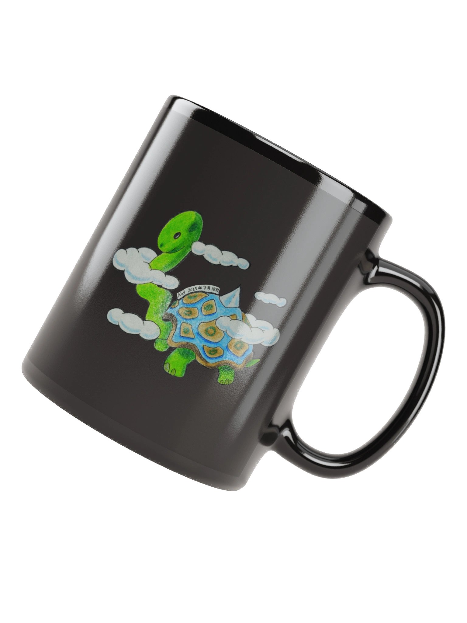 SnakeNeck Tortoise Glossy Mug product image (7)
