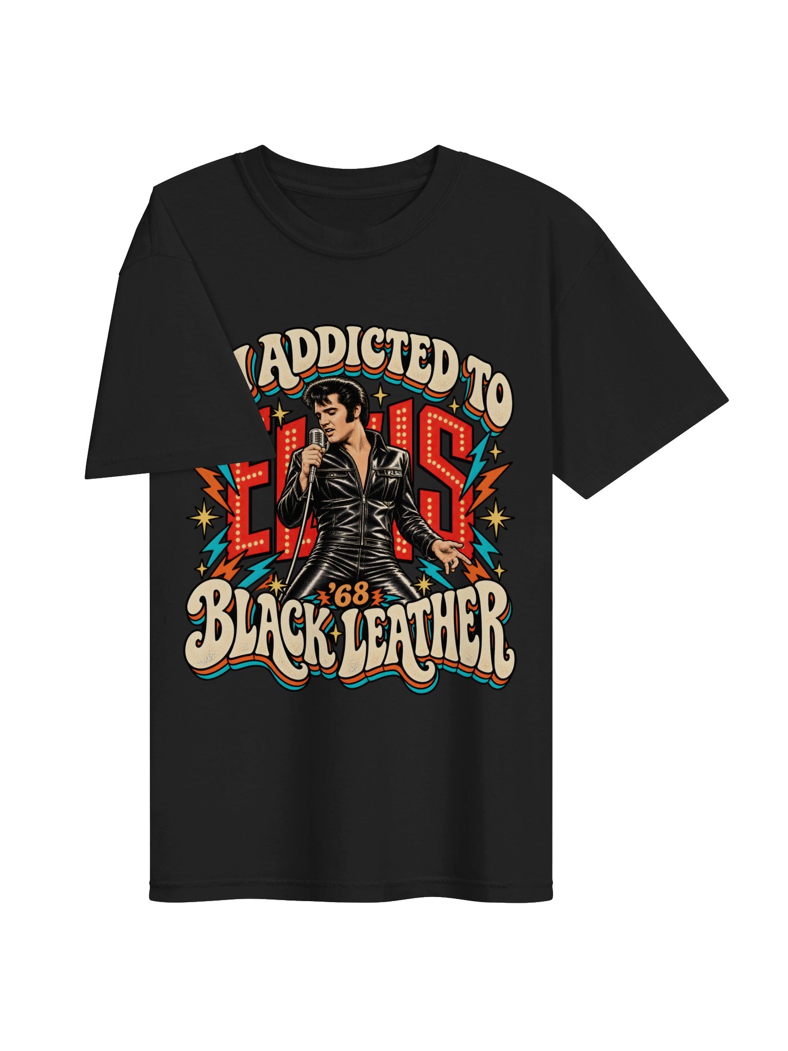 I’m Addicted to Elvis ’68 Retro Tee product image (36)