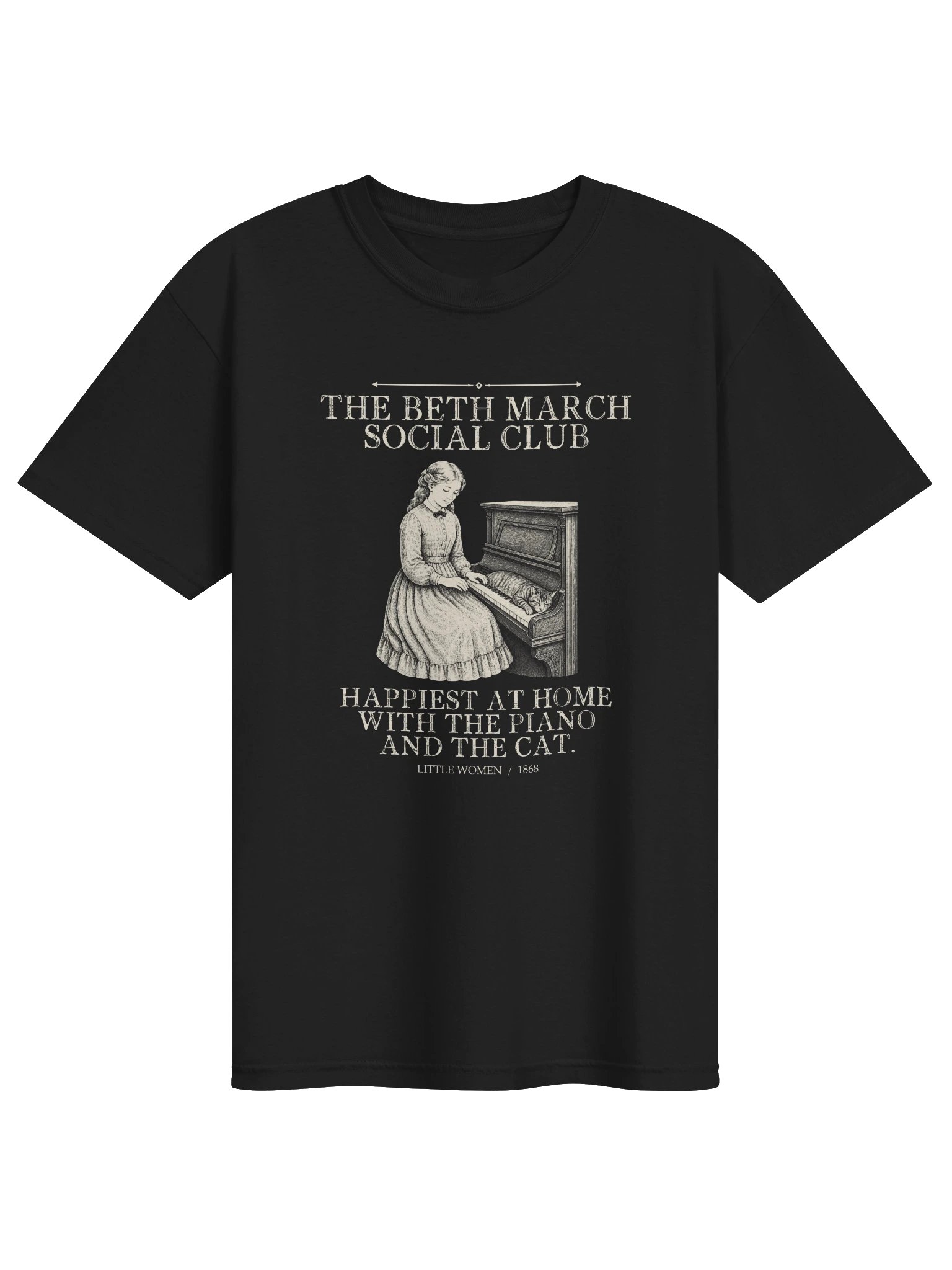 Beth March Social Club -- Little Women Tee (Dark) product image (1)