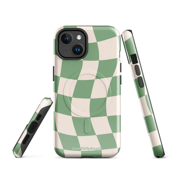 Wavy Checks (green) product image (1)