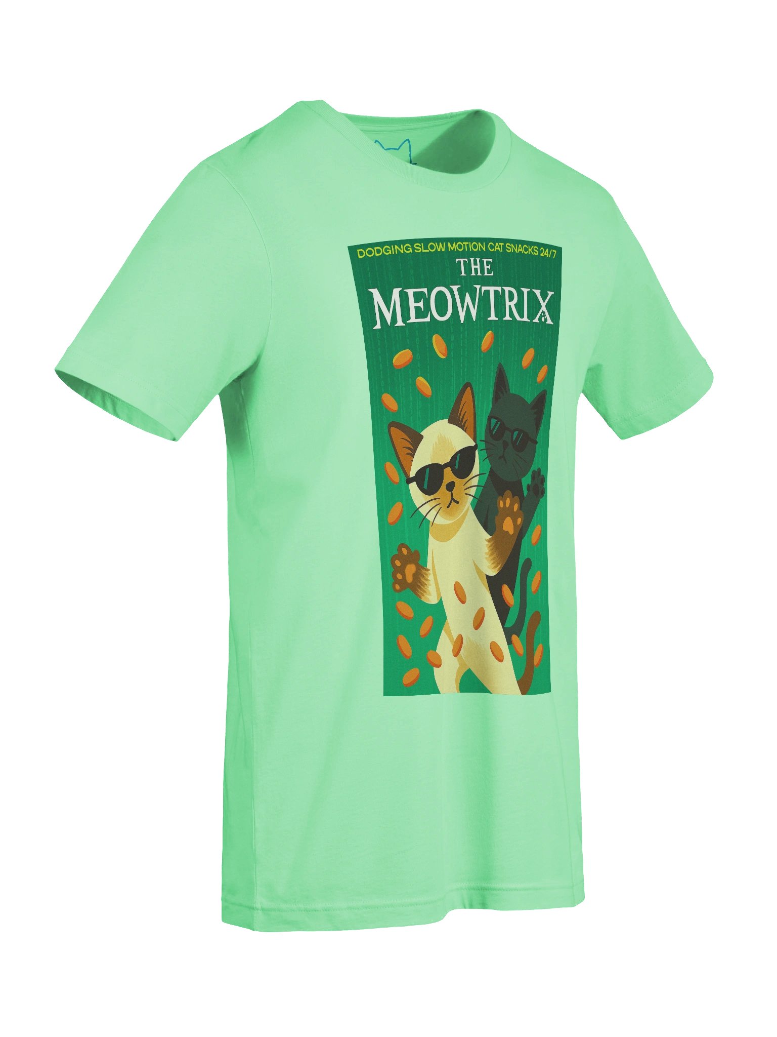 The Meowtrix Film Parody Cat Snacks Concert Tee Fit Unisex T-Shirt product image (81)