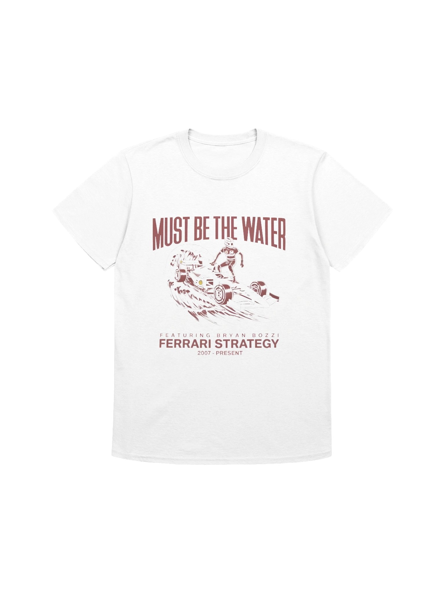 Must Be The Water Ferrari Strategy Charles Leclerc F1 Shirt product image (1)