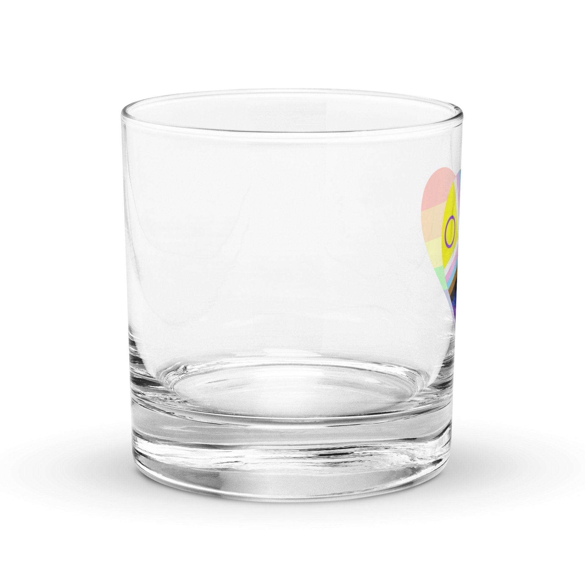 Pride Heart Rocks Glass product image (4)