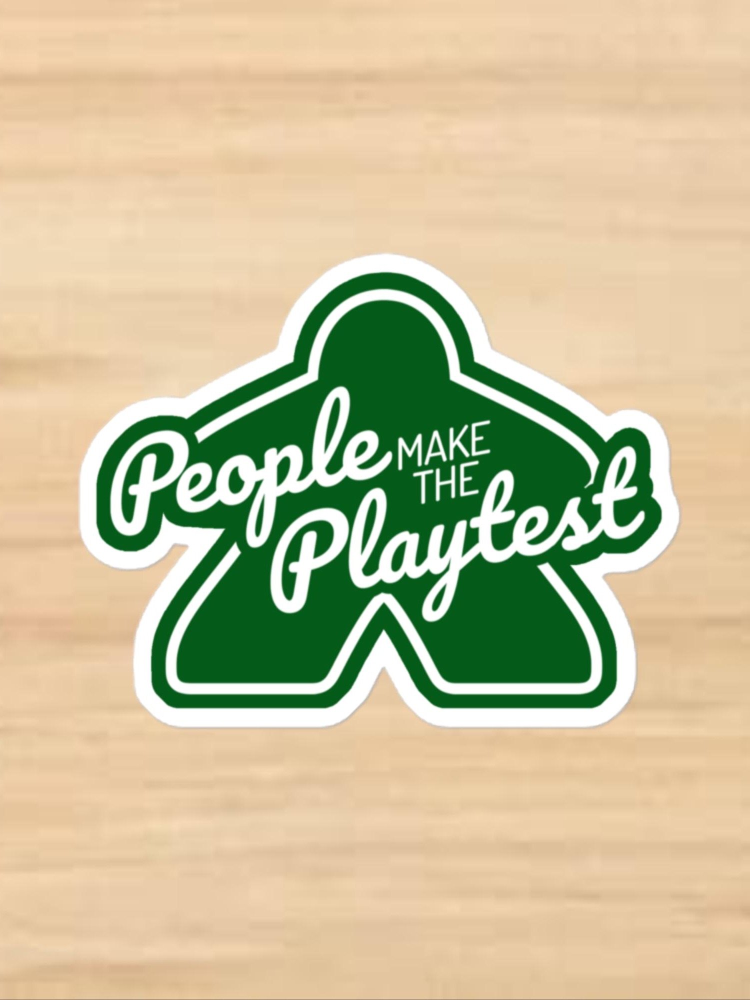 Big Meeple Green PMTP Vinyl Sticker product image (1)