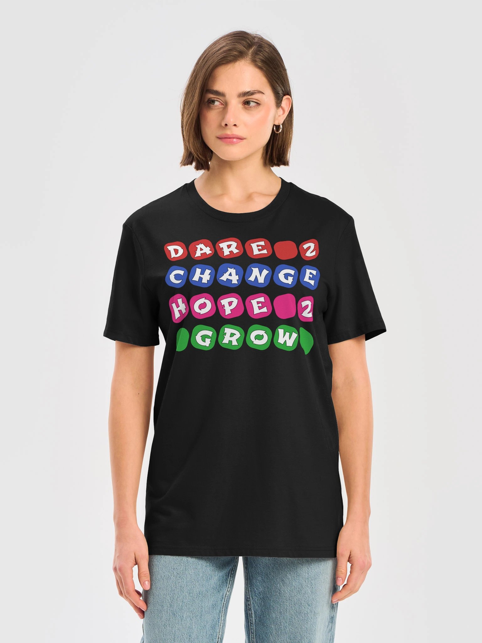 Dare 2 Change Hope 2 Grow Unisex Organic Cotton Graphic T-shirt product image (2)