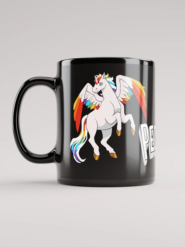 Dual Pegasus on Black Mug product image (1)