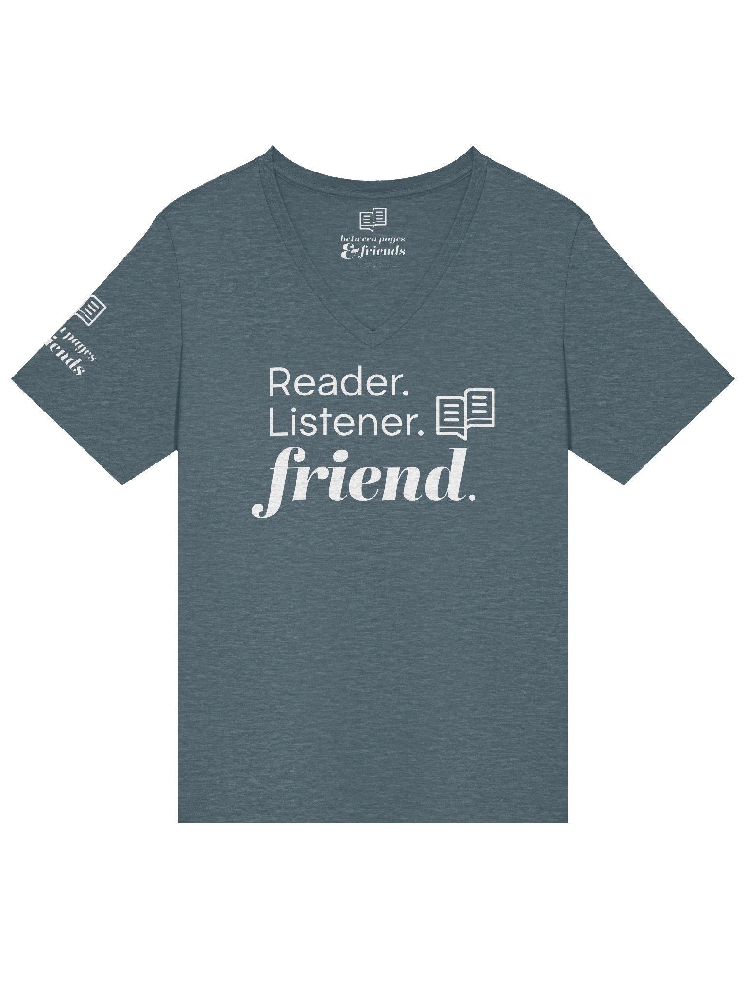 BP&F Reader. Listener. Friend. | V-Neck Tee product image (1)