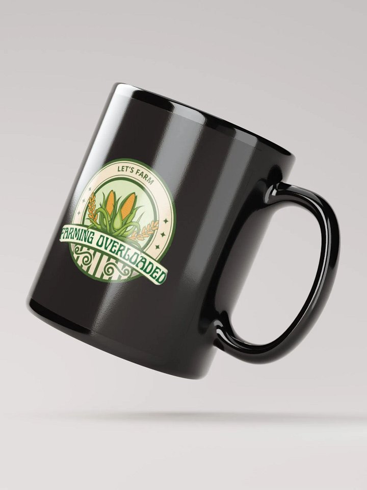 Farming Overloaded Glossy Black Mug product image (3)